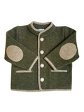 Chaqueta verde austriaca ribete gris