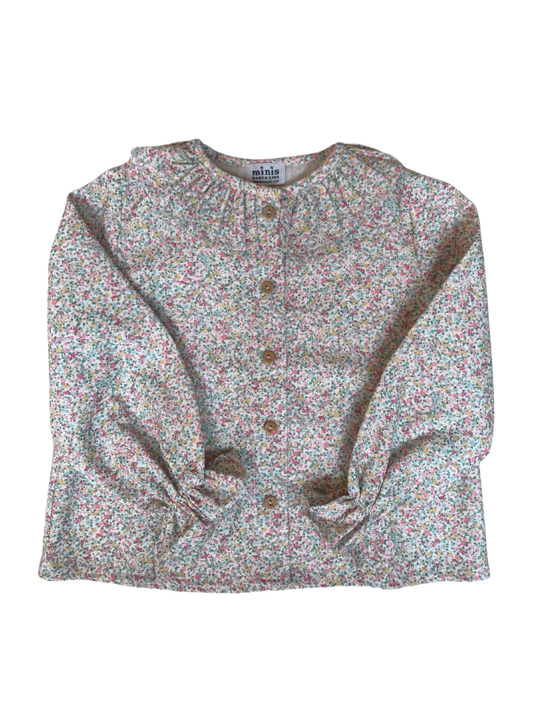 Blusa flores rosa