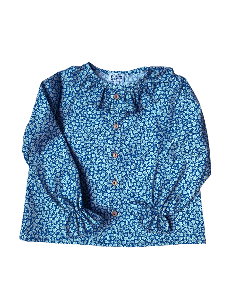 Blusa flores azul