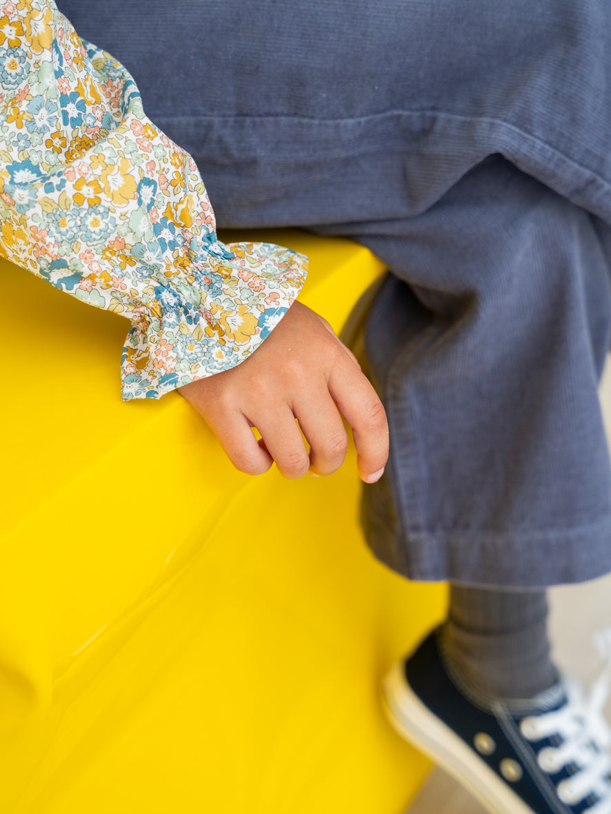 Blusa flores amarillo