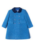 Abrigo inglés azul para niño y niña
