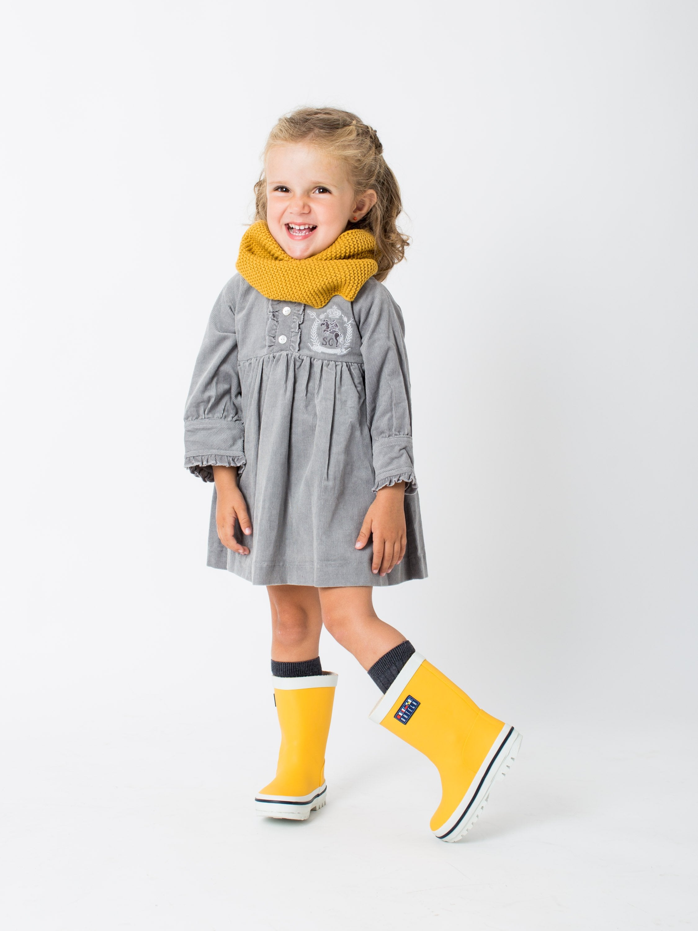 Botas de agua amarillas niña estilo marinero Minis Baby&Kids