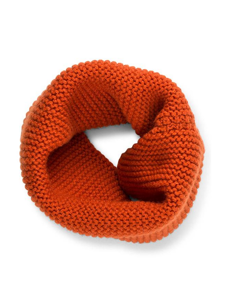 Dark orange cowl scarf