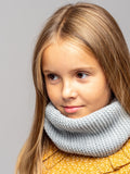 Dark gray cowl scarf