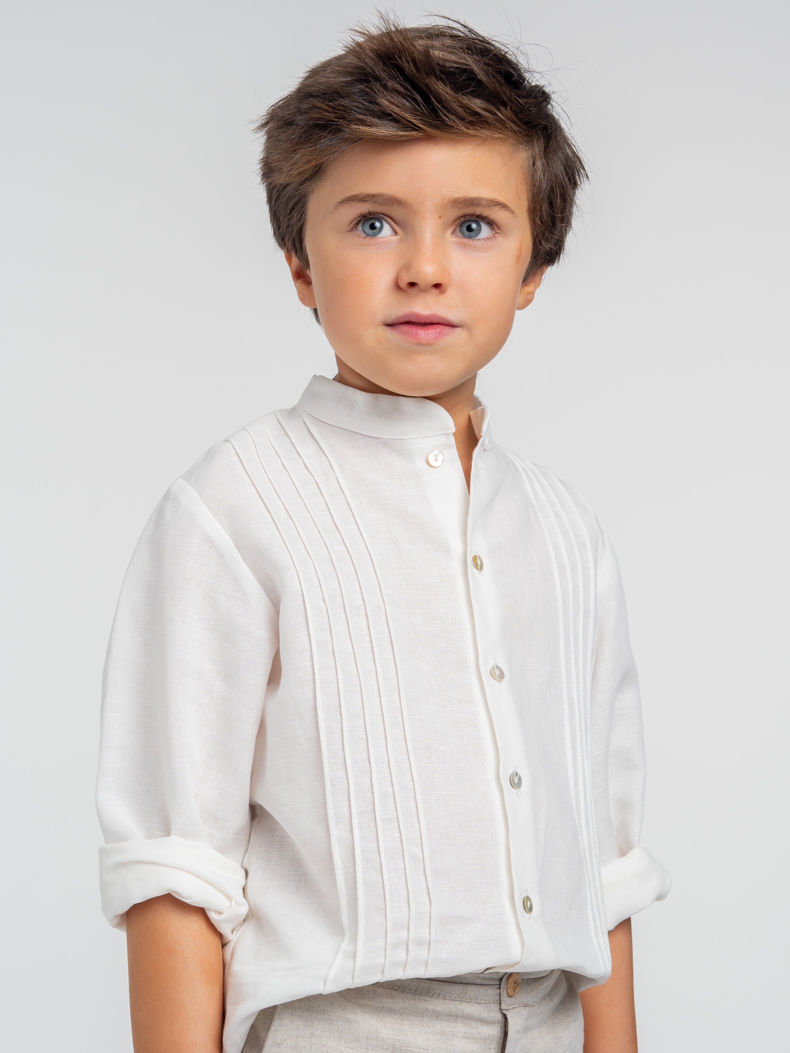 Camisa Casero Lino Niño Aralar